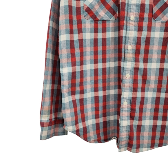 J. Crew Men's 100% Cotton Heavyweight Flannel Button Front Pocket Shirt - XL - Picture 4 of 6